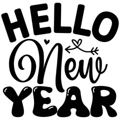 Hello New Year vector file