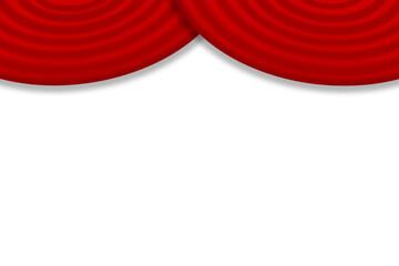 赤いカーテンの背景素材(png)