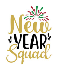 New Year Squad SVG