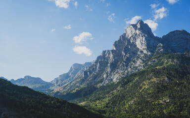 Landscape in the mountains of Albania