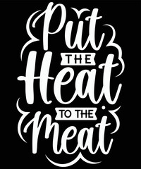 BBQ typography t-shirt design vector download