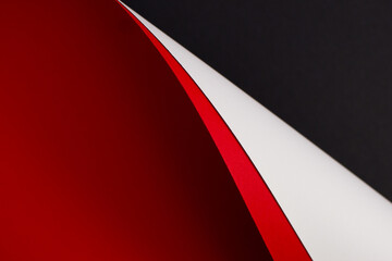 Abstract red, white and black background