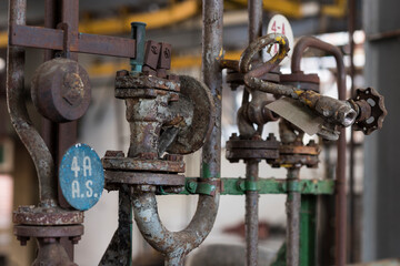 Details of an old abandoned factory