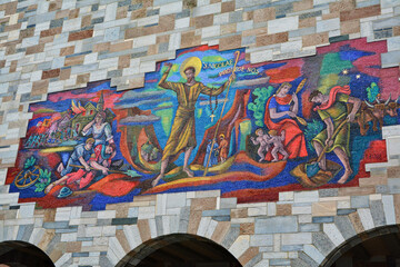 La chiesa di Nicolao della Flüe nel quartiere di Besso a Lugano, Svizzera.