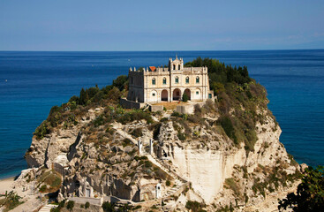 The Church Santa Maria dell Isola in Tropea in Calabria, Italy, Europe