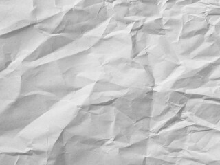 Obraz premium White Texture Background. Crumpled paper. Black and white.