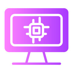 monitor gradient icon