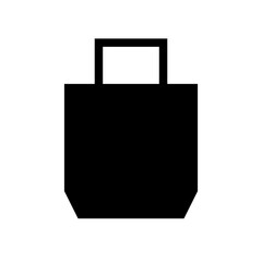 Handbag silhouette icon. Shopping bag icon. Vector.