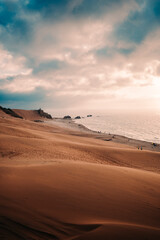 beach during golden hour