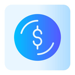 coin gradient icon