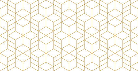 Vector seamless rhombus pattern. Abstract geometric background. Stylish fractal texture.