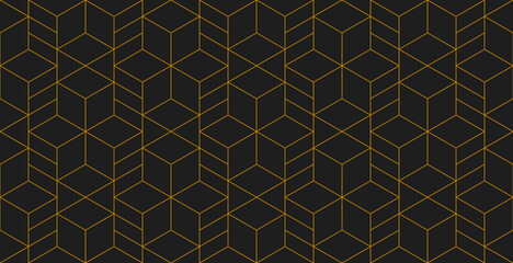 Vector seamless rhombus pattern. Abstract geometric background. Stylish fractal texture.