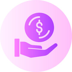 Fototapeta premium payment gradient icon