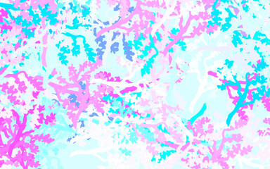 Obraz na płótnie Canvas Light Pink, Blue vector elegant template with leaves, branches.