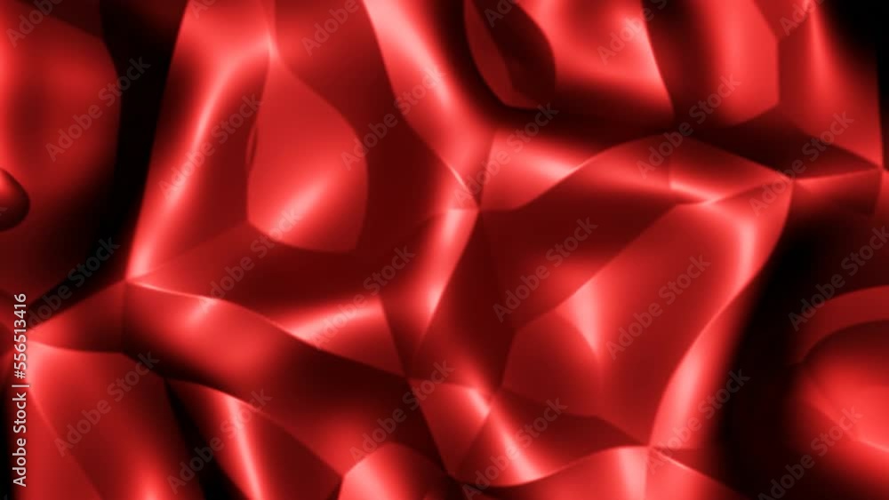 Poster bright red and pink background. design. the background divided into pieces like patterns rotates in 