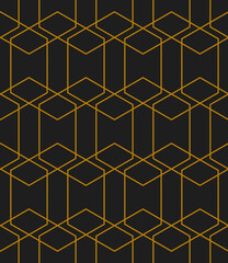 Vector seamless rhombus pattern. Abstract geometric background. Stylish fractal texture.