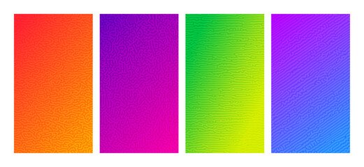 Turing reaction colorful background