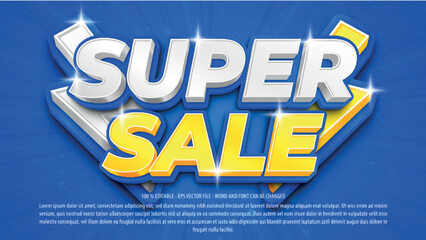 Super sale 3d editable text effect