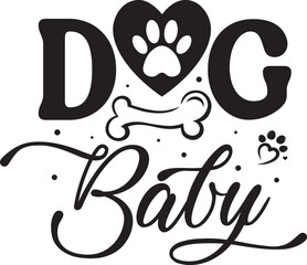 Dog baby Dog aunt Funny Dog Lover Gifts svg