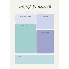 Daily Productivity Planner To Do List Layout