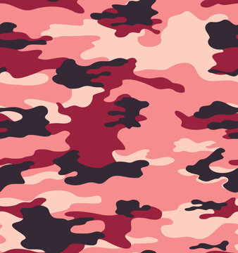 
Abstract camouflage pink vector trendy pattern for textile