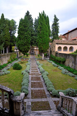 Fototapeta na wymiar external Courtyard Certosa Di San Lorenzo or Padula Padula Italy