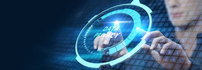 Cyber security data protection business technology privacy concept.
