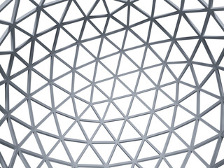 ドームの天井。ビルの窓。宇宙船の窓。背景透過の3DCG。