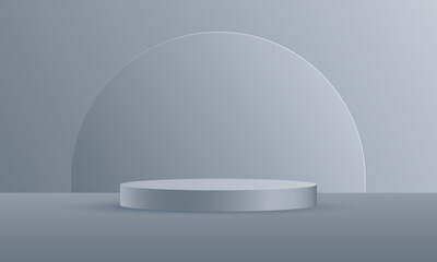 Minimal 3d product display podium scene background