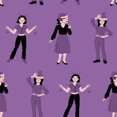 Traditional winter holiday celebration. Hand drawn Vector illustration