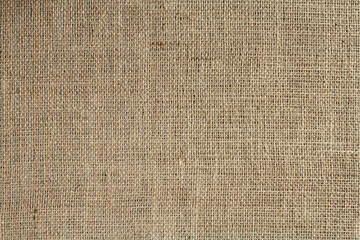 Background - rough sackcloth cloth. Closeup. Macro