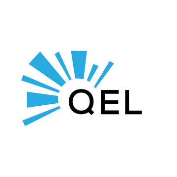 QEL letter logo. QEL blue image on white background and black letter. QEL technology  Monogram logo design for entrepreneur and business. QEL best icon.
