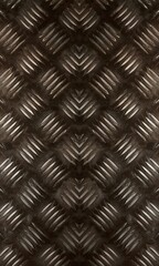 Fototapeta premium Textured metal background with non slip repetitive pattern