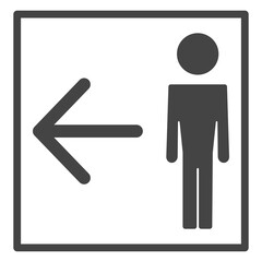Men toilet sign. Male WC icon. Vector WC toilet door plate icon.