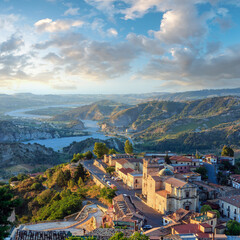 Sunrise Stilo village, Calabria, Italy