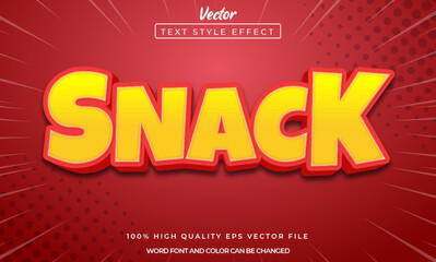 editable text snack 3d style text effect