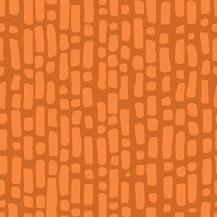Full seamless geometric mold texture pattern vector for decoration. Orange design for textile fabric print and wallpaper. Grunge model for fashion and home design.