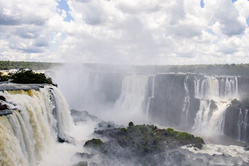 falls from the river