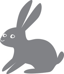 Simple hare for logo, emblems