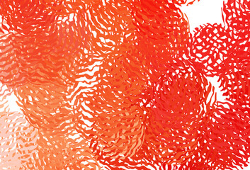 Light Red, Yellow vector background with curved lines.