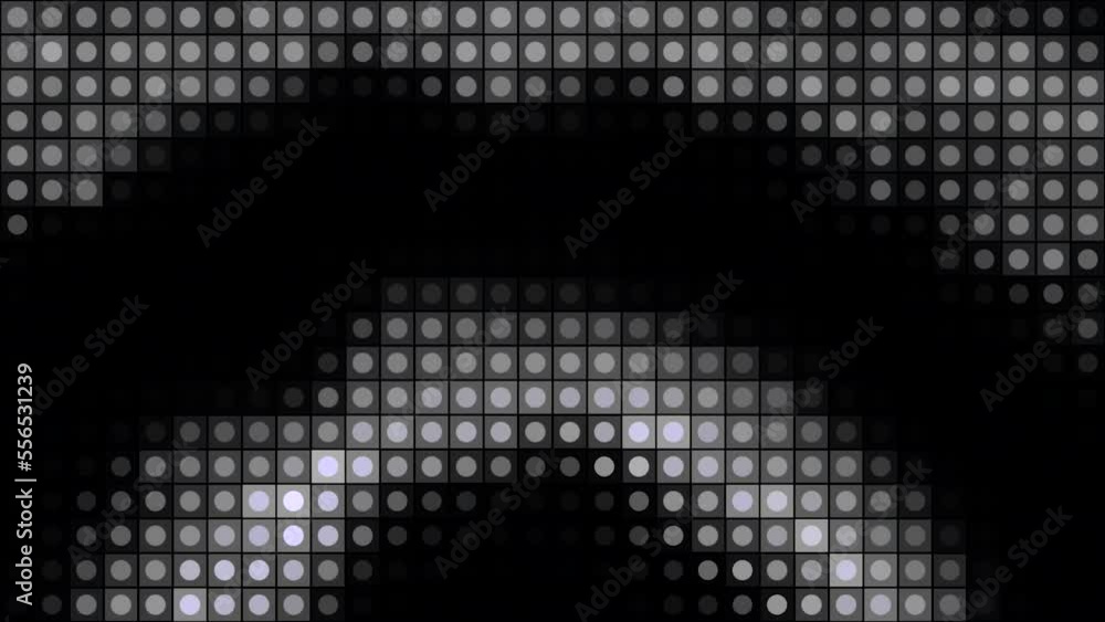 Aufkleber pixelated pattern with arcuate fluctuating shapes. motion. screen of tiles with pattern.