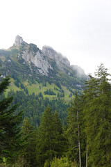 Fototapeta na wymiar The panorama of the Appenzell Alps, Switzerland