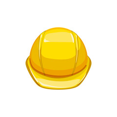 construction helmet builder cartoon. construction helmet builder sign. isolated symbol vector illustration