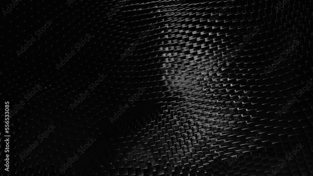 Poster digital wave background. design. waving technological surface formed by material of tiny particles.