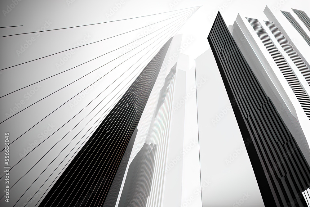 Poster building lines as a symbol. symbol of city architecture. symbol for a skyscraper building. backgroun