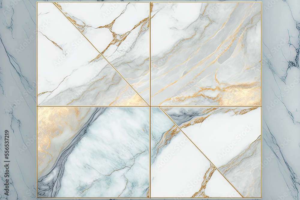 Poster marble backdrop with marble tiles texture. generative ai
