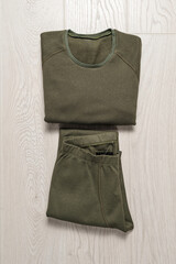 Thermal underwear for men. A set of thermal vests for soldiers