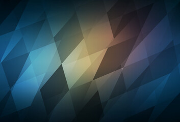 Obraz premium Dark Blue, Yellow vector template with rhombus.
