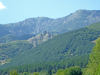Fototapeta na wymiar Mountains above Sopot in Bulgaria