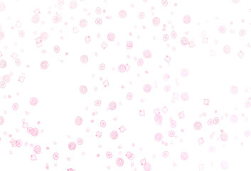 Light Pink, Yellow vector background with cuisine gourmet.